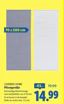Lidl Livarno home Plisségordijn aanbieding