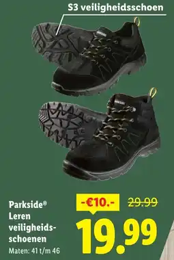 Lidl Parkside Leren veiligheidsschoen aanbieding