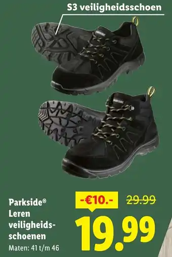 Lidl Parkside Leren veiligheidsschoen aanbieding