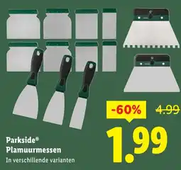 Lidl Parkside Plamuurmessen aanbieding