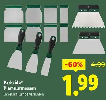 Lidl Parkside Plamuurmessen aanbieding