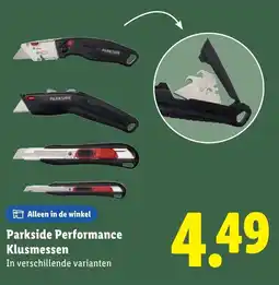 Lidl Parkside Performance Klusmessen aanbieding