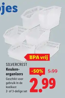 Lidl Silvercrest Keuken organizers aanbieding