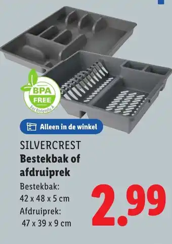 Lidl Silvercrest Bestekbak of afdruiprek aanbieding
