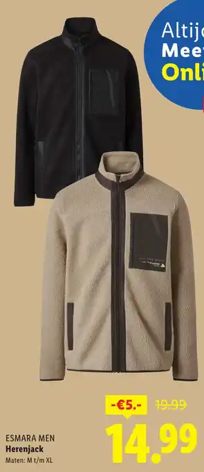 Lidl Esmara men herenjack aanbieding