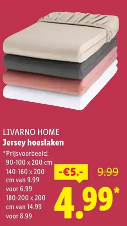 Lidl Livarno home jersey hoeslaken aanbieding