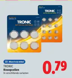 Lidl Tronic Knoopcellen aanbieding
