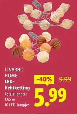 Lidl Livarno home LED llichtketting aanbieding