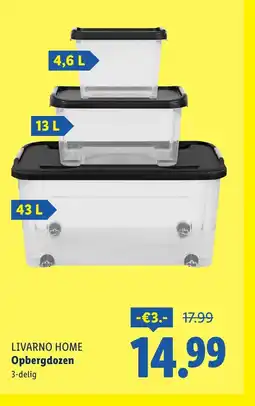 Lidl Livarno home Opbergdozen aanbieding