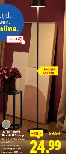 Lidl Livarno home staande led-lamp aanbieding