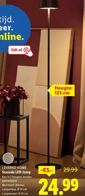 Lidl Livarno home staande led-lamp aanbieding