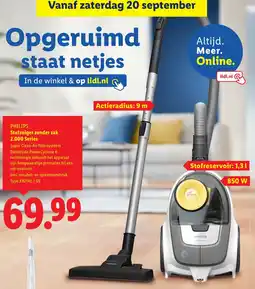 Lidl Philips Stofzuiger zonder zak 2.000 Series aanbieding