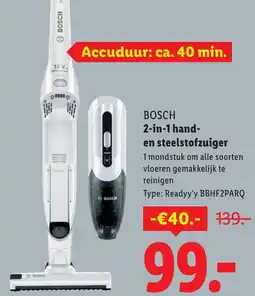 Lidl Bosch 2-in-1 hand en steelstofzuiger aanbieding