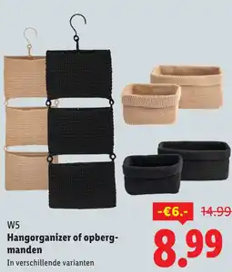 Lidl W5 Hangorganizer of opbergmanden aanbieding