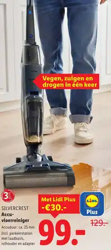 Lidl Silvercrest Accuvloerreiniger aanbieding