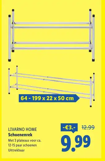 Lidl Livarno home Schoenenrek aanbieding