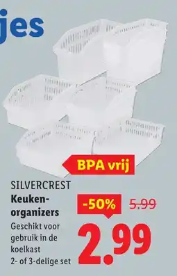 Lidl Silvercrest keukenorganizers aanbieding