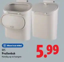 Lidl W5 Prullenbak aanbieding