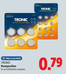 Lidl Tronic knoopcellen aanbieding