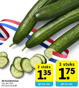 Albert Heijn AH Komkommer aanbieding