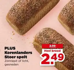PLUS PLUS Korenlanders Stoer spelt aanbieding