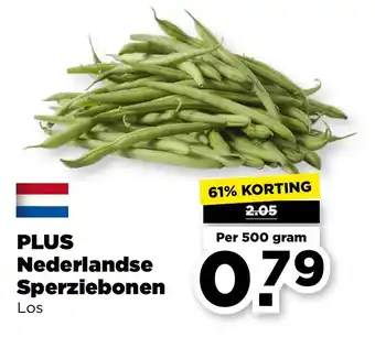 PLUS PLUS Nederlandse Sperziebonen aanbieding