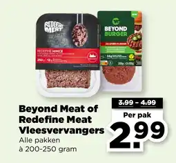 PLUS Beyond Meat of Redefine Meat aanbieding
