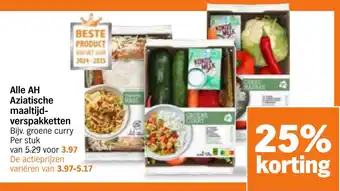 Albert Heijn Alle AH Aziatische maaltijd verspakketten aanbieding