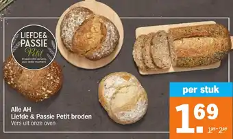 Albert Heijn Alle AH Liefde & Passie Petit broden aanbieding