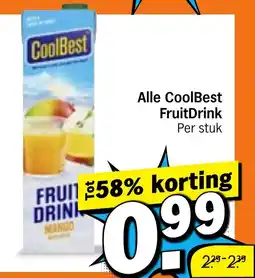 Albert Heijn Alle CoolBest FruitDrink aanbieding