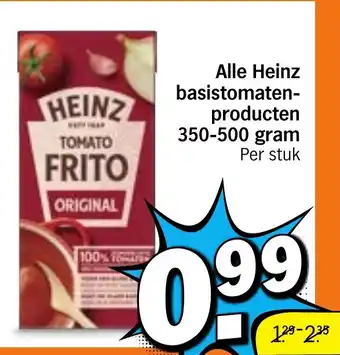 Albert Heijn Alle Heinz basistomaten producten aanbieding