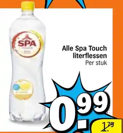 Albert Heijn Alle Spa Touch literflessen aanbieding