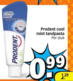 Albert Heijn Prodent cool mint tandpasta aanbieding
