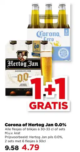 PLUS Corona of Hertog Jan 0.0% aanbieding