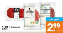 Albert Heijn AH BBQ Hamburgers aanbieding