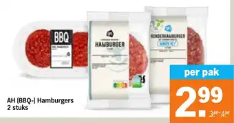 Albert Heijn AH BBQ Hamburgers aanbieding