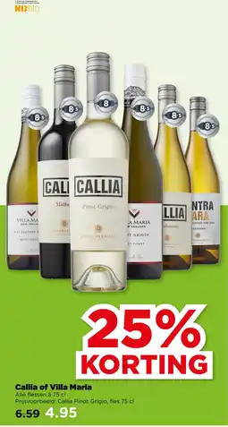 PLUS Callia of Villa Maria aanbieding