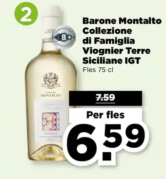 PLUS Barone Montalto Collezione di Famiglia Viognier Terre Siciliane IGT aanbieding