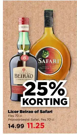 PLUS Licor Beirao of Safari aanbieding