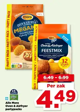 PLUS Alle Mora Oven & Airfryer partypacks aanbieding