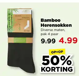 PLUS Bamboo Herensokken aanbieding