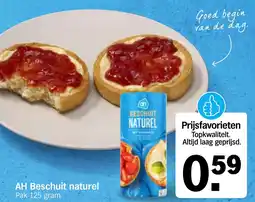 Albert Heijn AH Beschuit naturel aanbieding