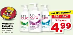 PLUS Unicura of Palmolive Handzeep aanbieding