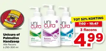 PLUS Unicura of Palmolive Handzeep aanbieding