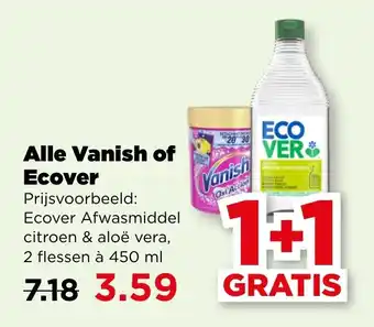 PLUS Alle Vanish of Ecover aanbieding