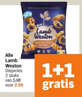 Albert Heijn Alle Lamb Weston aanbieding