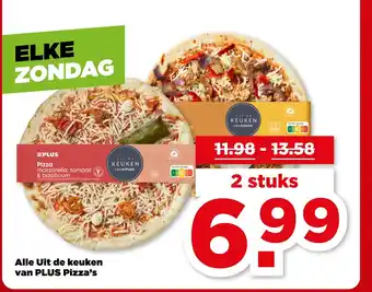 PLUS Alle Uit de keuken van PLUS Pizza's aanbieding