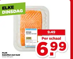PLUS PLUS Zalmfilet met huid aanbieding