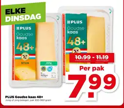 PLUS PLUS Goudse kaas 48+ aanbieding