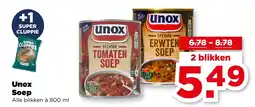 PLUS Unox Soep aanbieding